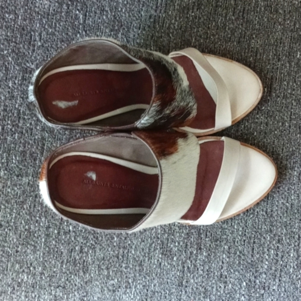 🆕 🍁All Saints Spitafields🍁 - Calf Hair Cork Wedge - Picture 8 of 12